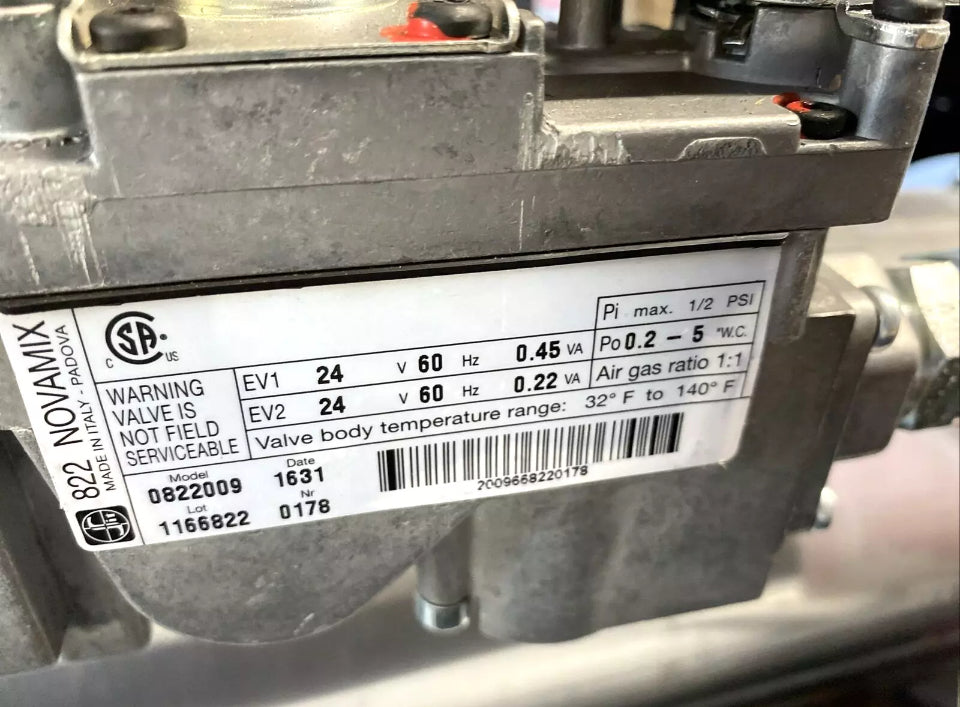 GAS VALVES SIT 822NOVAMIX 0.822.009