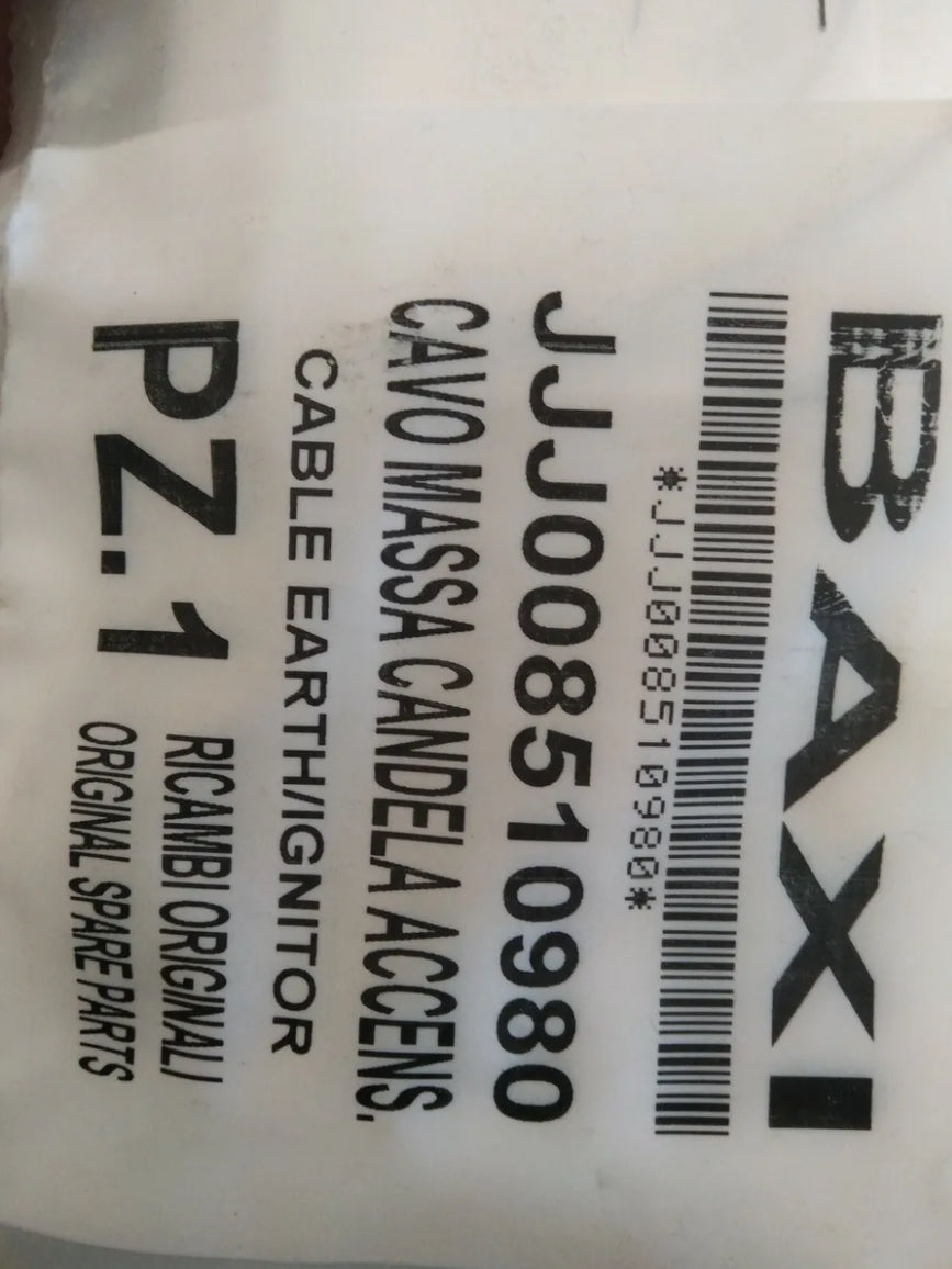 Baxi Spark Plug Ground Cable JJJ008510980