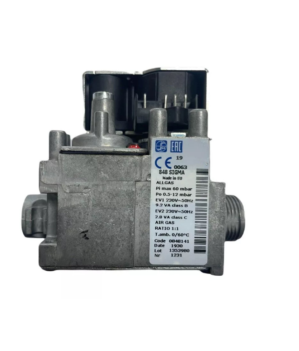 0848141 Gas Valve baxi Asure Heat 13/16/19/25/30 Kw 230V Genuine
