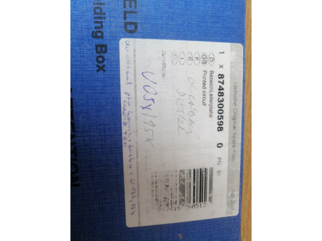 8748300598 Buderus U152/U154 control board