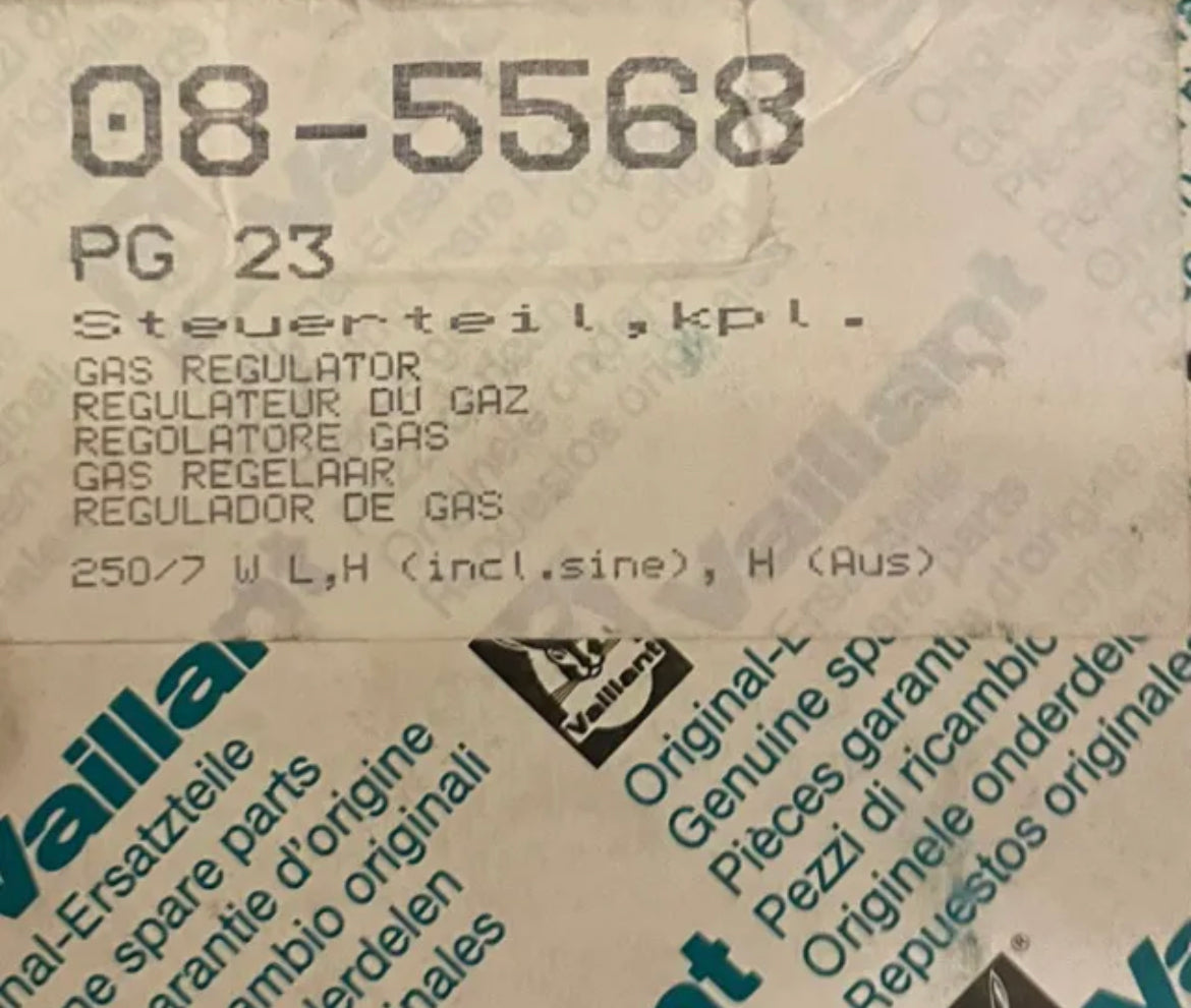 Regolatore gas vaillant 085568