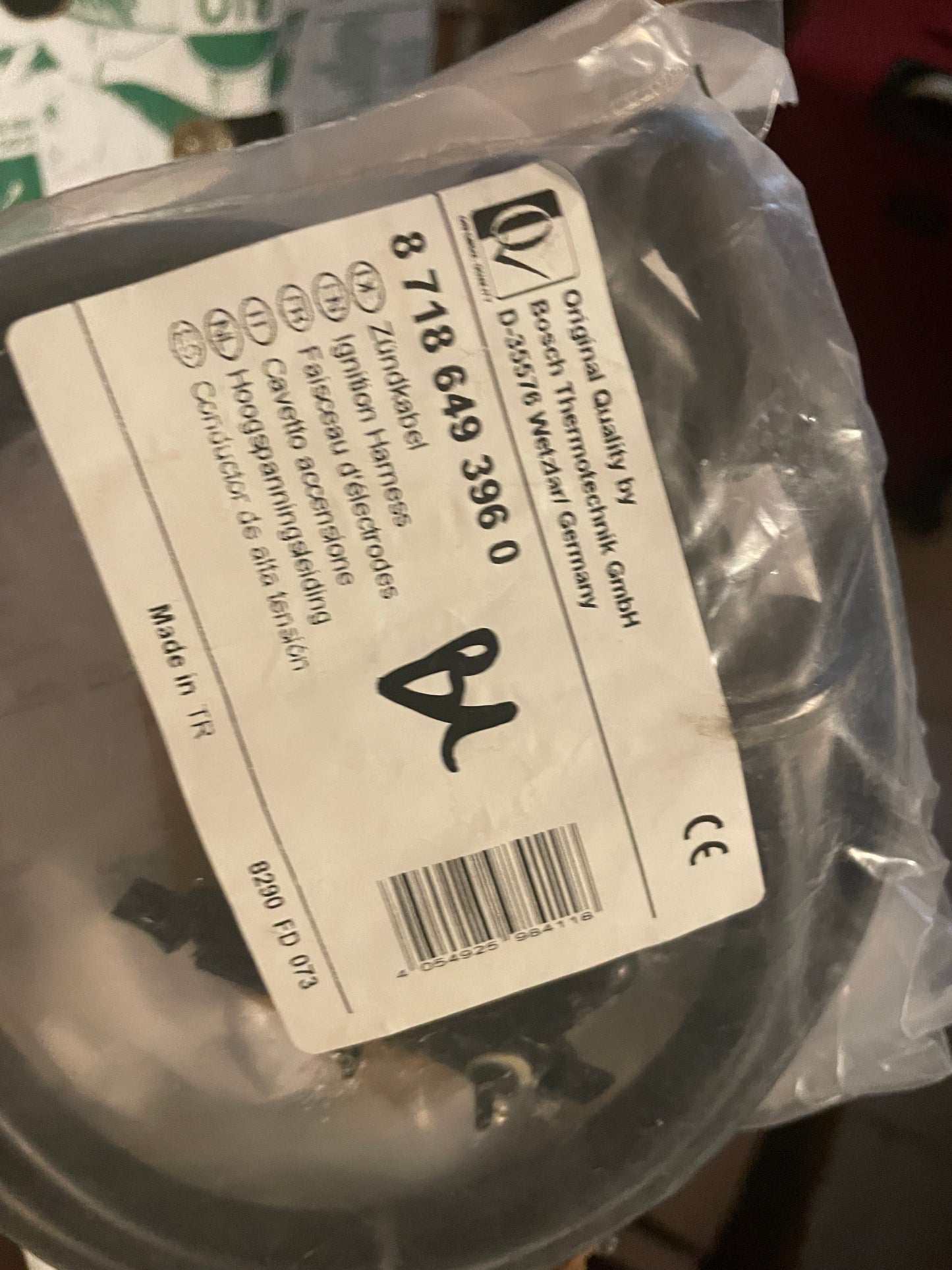 Cable harness Zündkabel 87186493960 Buderus Junkers